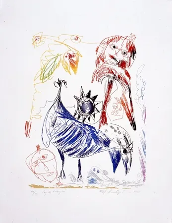 Офорт Pedersen - Le coq de Bruyère