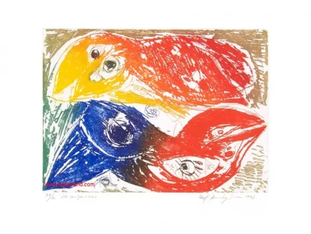 Гравюра Pedersen - LES INSÉPARABLES