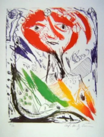 Акватинта Pedersen - L'Ile d'elle II