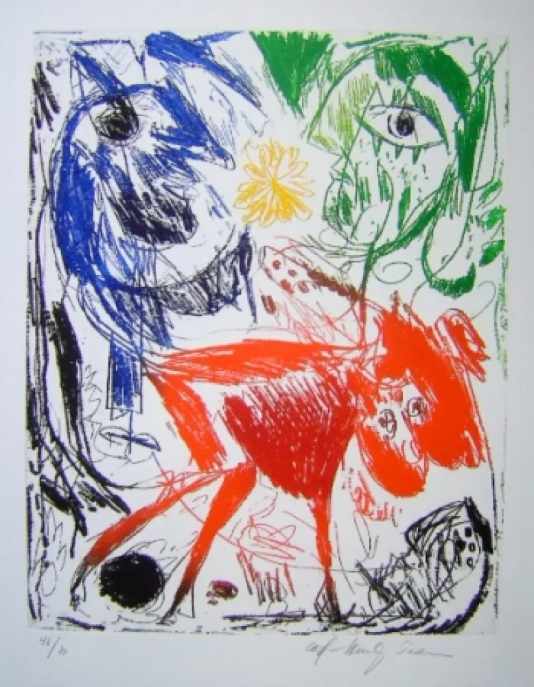 Акватинта Pedersen - L'Ile d'elle III