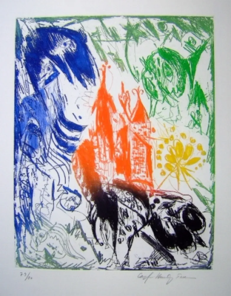 Акватинта Pedersen - L'Ile d'elle IV