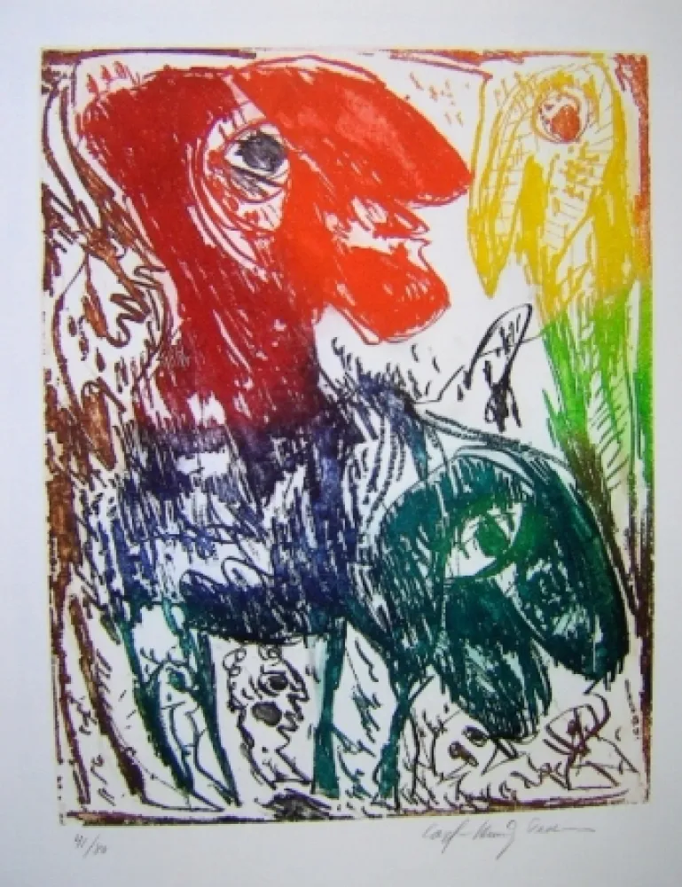 Акватинта Pedersen - L'Ile d'elle V