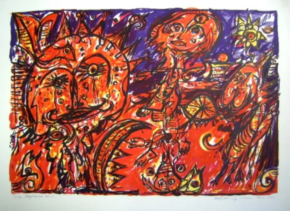 Литография Pedersen - Mayalegende Nr 1