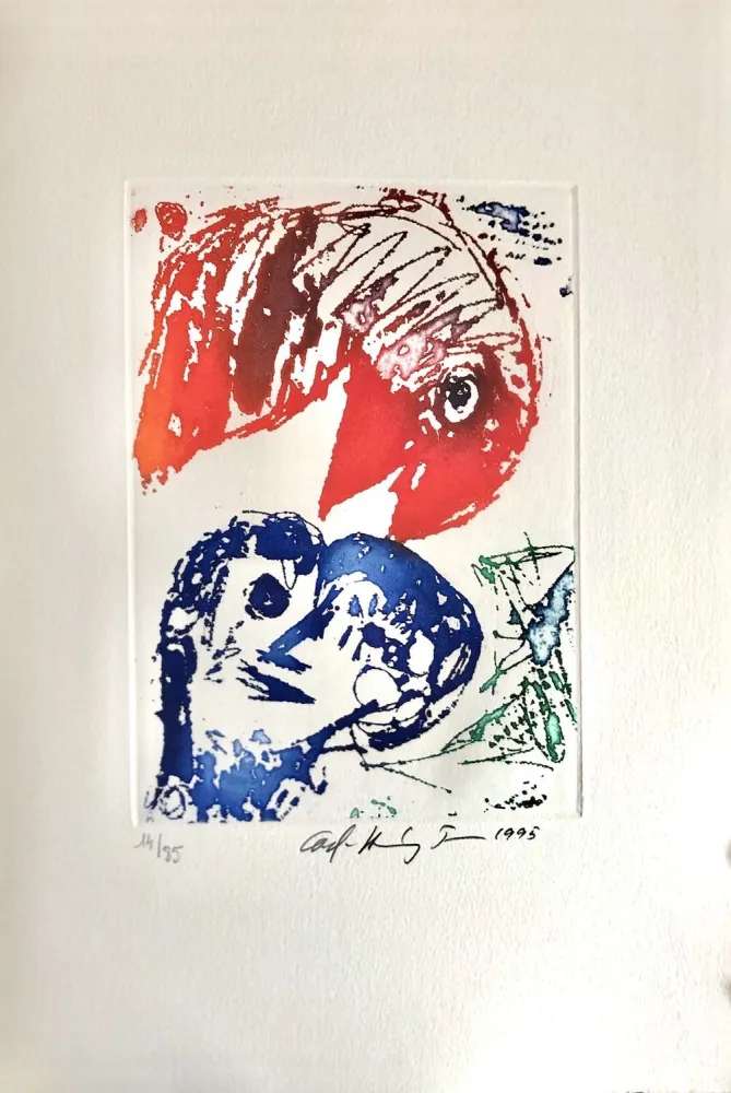 Офорт Pedersen - Quatre chansons pour un château de Puisaye