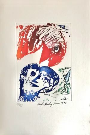 Офорт Pedersen - Quatre chansons pour un château de Puisaye