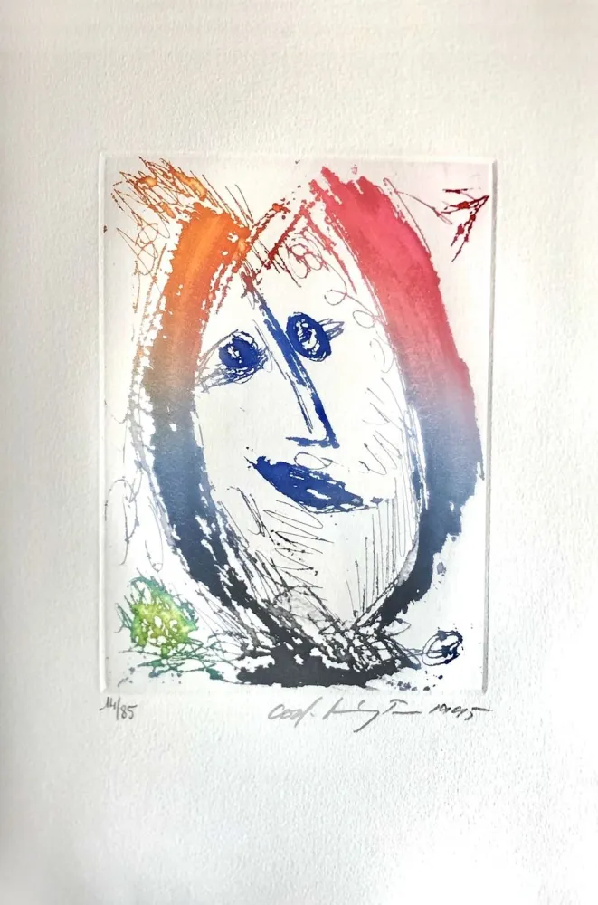 Офорт Pedersen - Quatre chansons pour un château de Puisaye