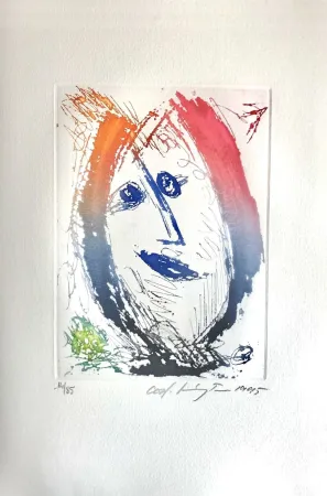 Офорт Pedersen - Quatre chansons pour un château de Puisaye