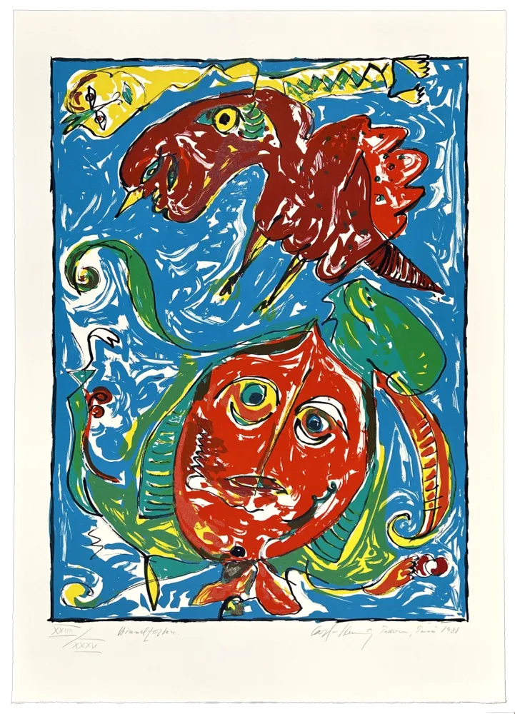 Литография Pedersen - Sans titre