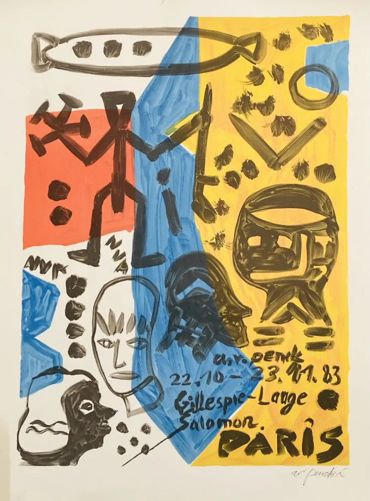 Нет Никаких Технических Penck - Expo 83 - Galerie Gillespie Laage. 