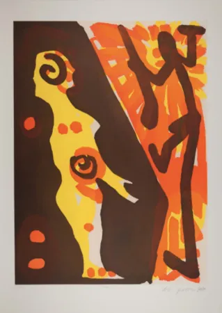 Офорт И Аквитанта Penck - Serie I Rächer
