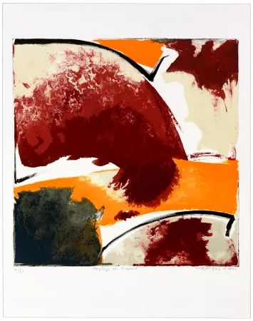 Литография Péneau - Paysage au Hasard