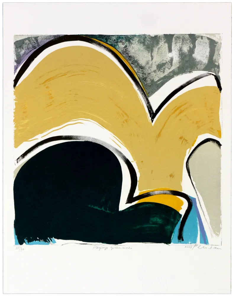 Литография Péneau - Paysage Grosso-modo