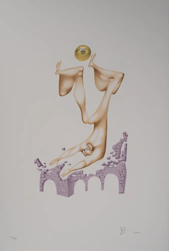 Литография Pérahim - L'Alphabet Hébreu : Attachement au passé