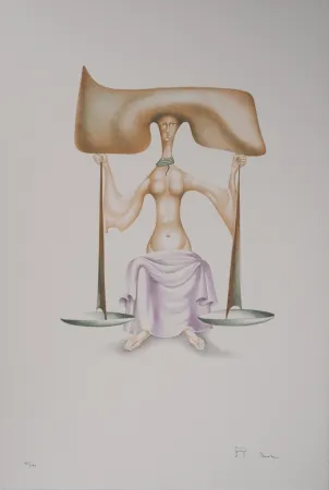 Литография Pérahim - L'Alphabet Hébreu : Justice et Equilibre