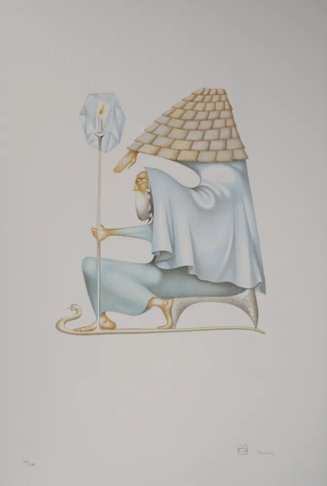 Литография Pérahim - L'Alphabet Hébreu : le conseil du sage