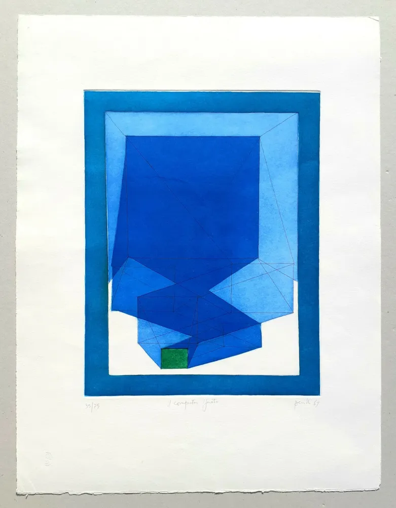 Акватинта Perilli - Il computer ignoto