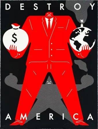 Сериграфия Peterson - Destroy America (Black)