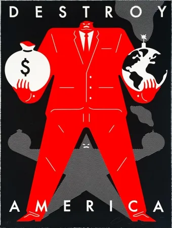 Сериграфия Peterson - Destroy America (Black)