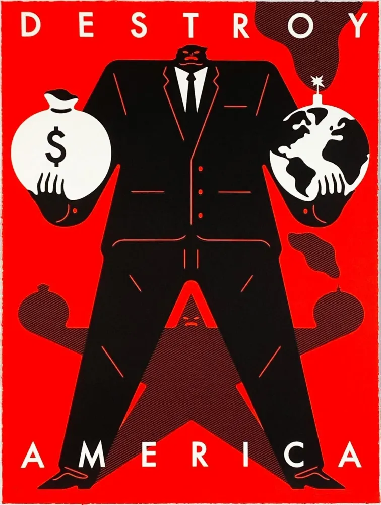 Сериграфия Peterson - Destroy America (Red)