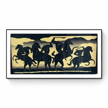 Сериграфия Peterson - THE FOUR HORSEMAN (Gold)