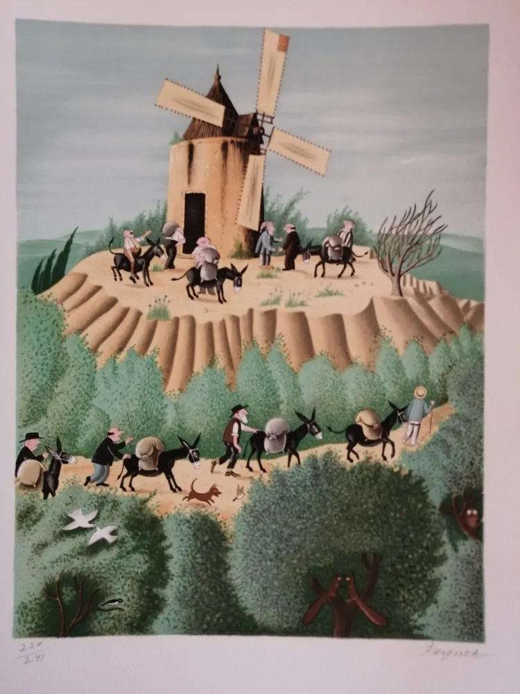 Литография Peynet - Le Secret de Maitre Cornille