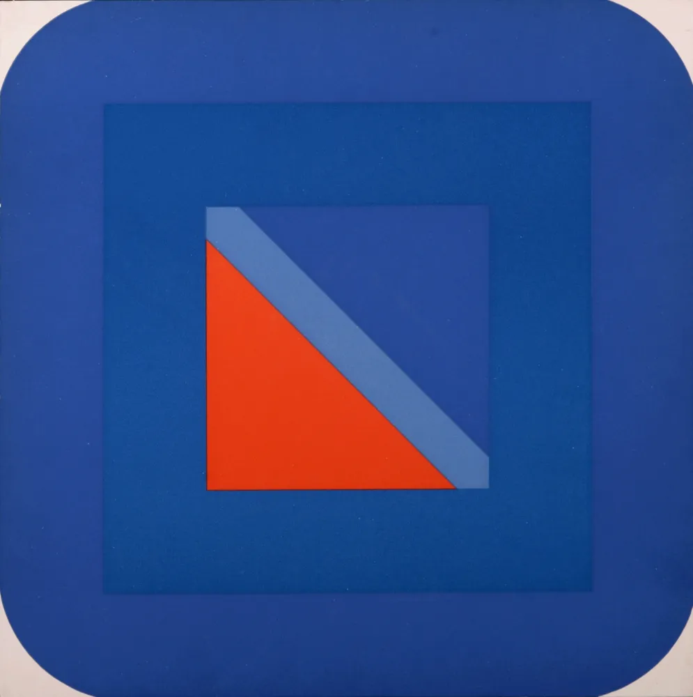 Сериграфия Pfahler - Metro Blau, 1967 - Very scarce!