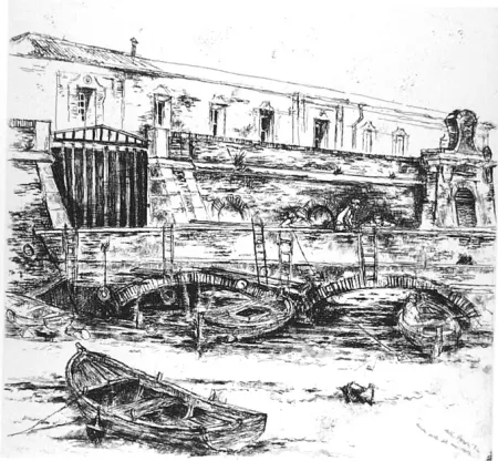 Офорт Piacesi - Ancona porto del mio cuore