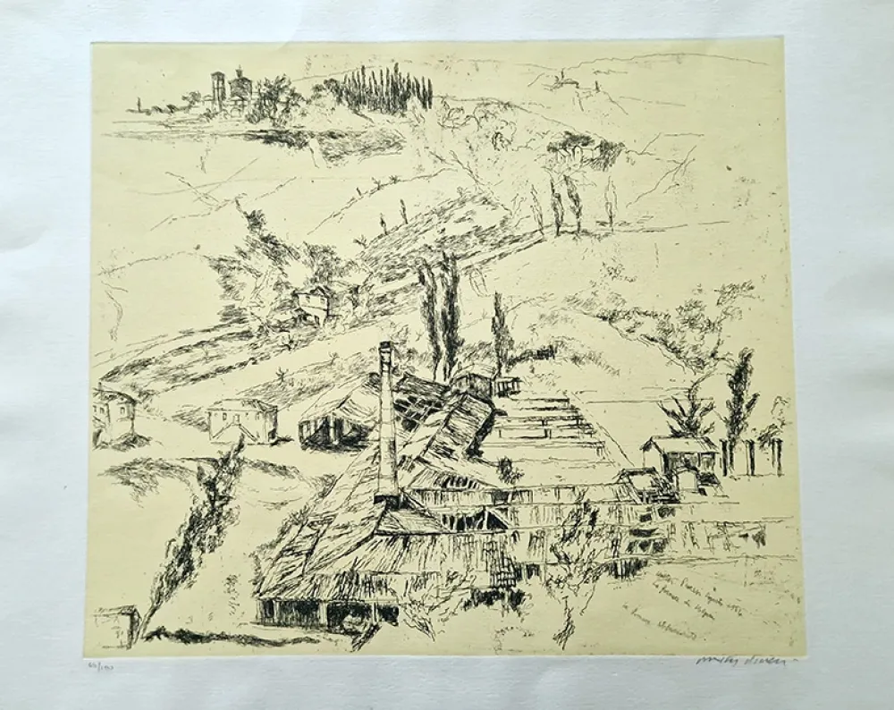 Офорт Piacesi - La fornace di Volponi