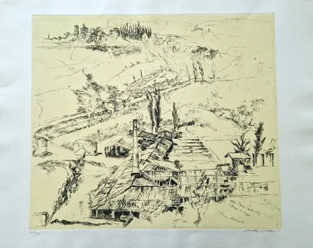 Офорт Piacesi - La fornace di Volponi