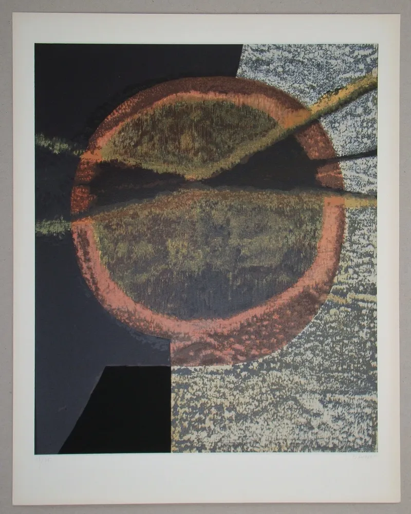 Сериграфия Piaubert - Composition V.-1964