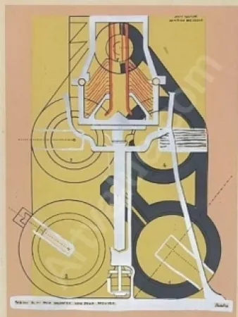 Трафарет Picabia - Petite solitude au milieu des soleils