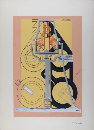 Сериграфия Picabia - Petite solitude au milieu des soleils (A Little Solitude in the Midst of Suns), 1953