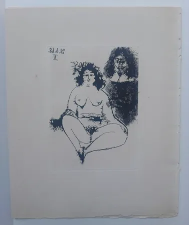 Акватинта Picasso - 21 Jun 1968 II - La Celestina - La Célestine
