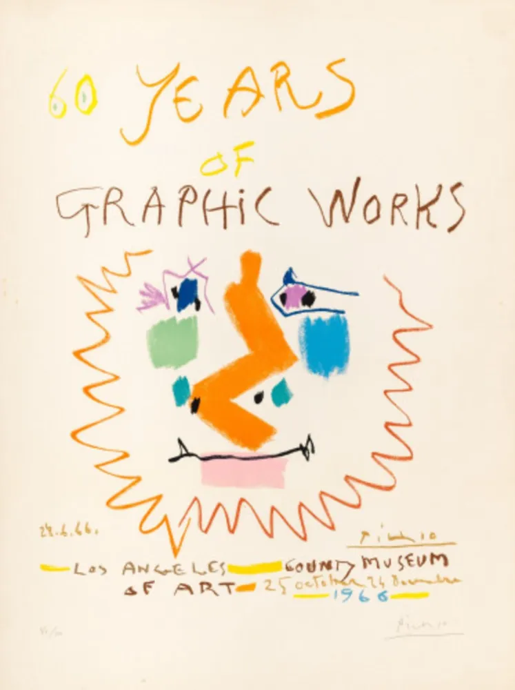 Литография Picasso - 60 Years of Graphic Works