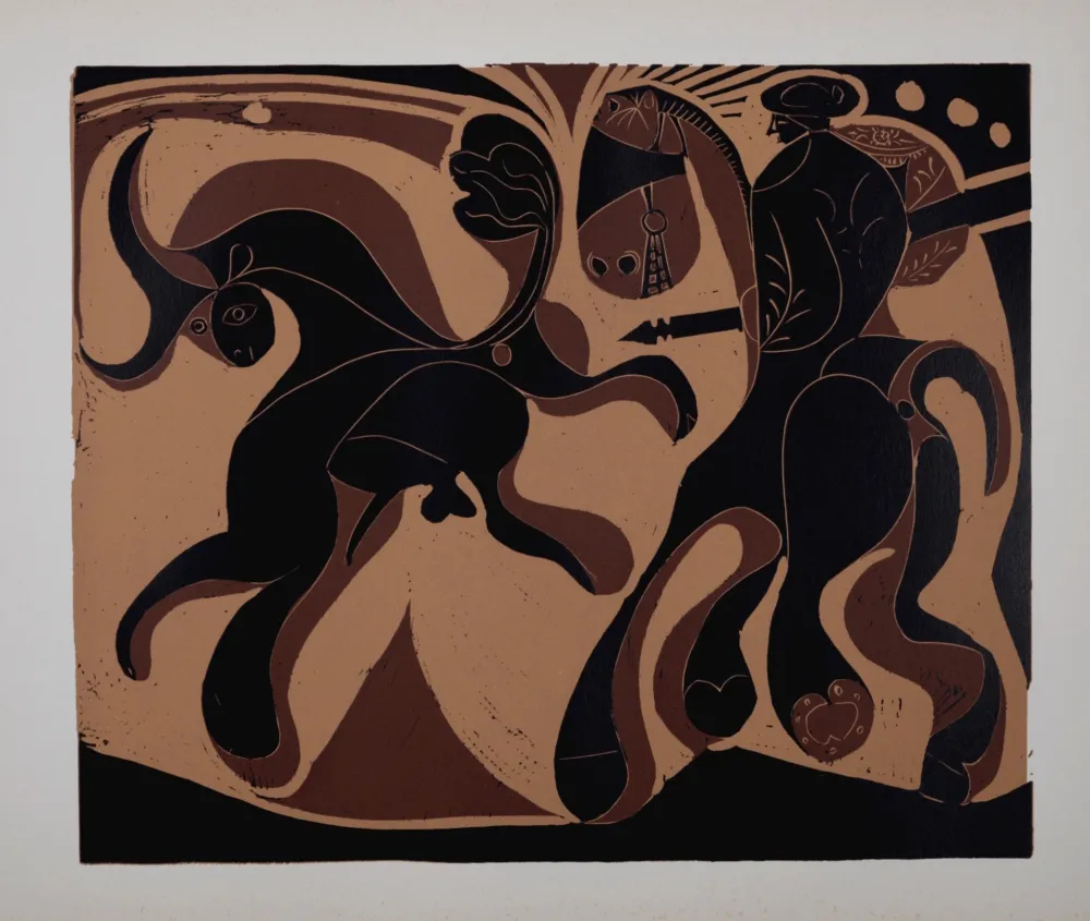 Линогравюра Picasso (After) - Après la pique, 1962