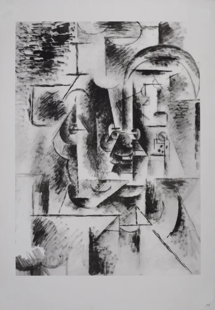 Литография Picasso (After) - Homme à la pipe, 1946