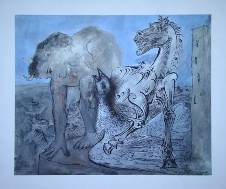 Гашение Picasso (After) - Jeune faune, cheval, oiseau