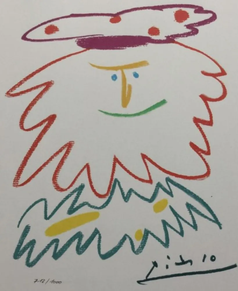 Литография Picasso (After) - VISAGE BARBU (1958) 