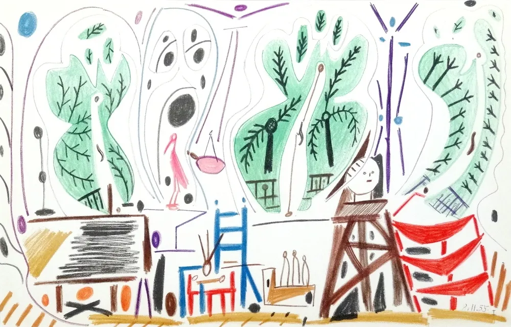 Литография Picasso - Atelier