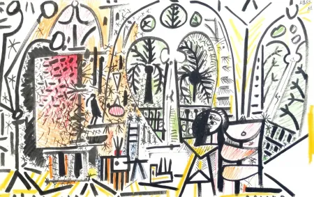 Литография Picasso - Atelier