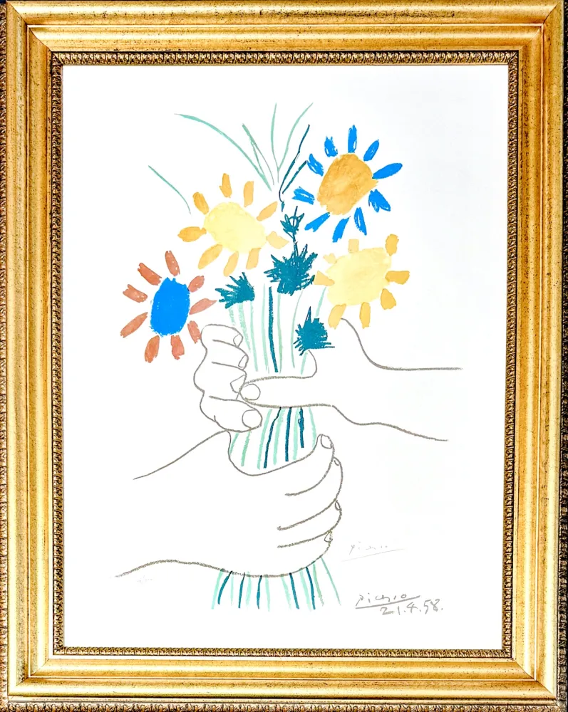 Литография Picasso - Bouquet de Fleurs