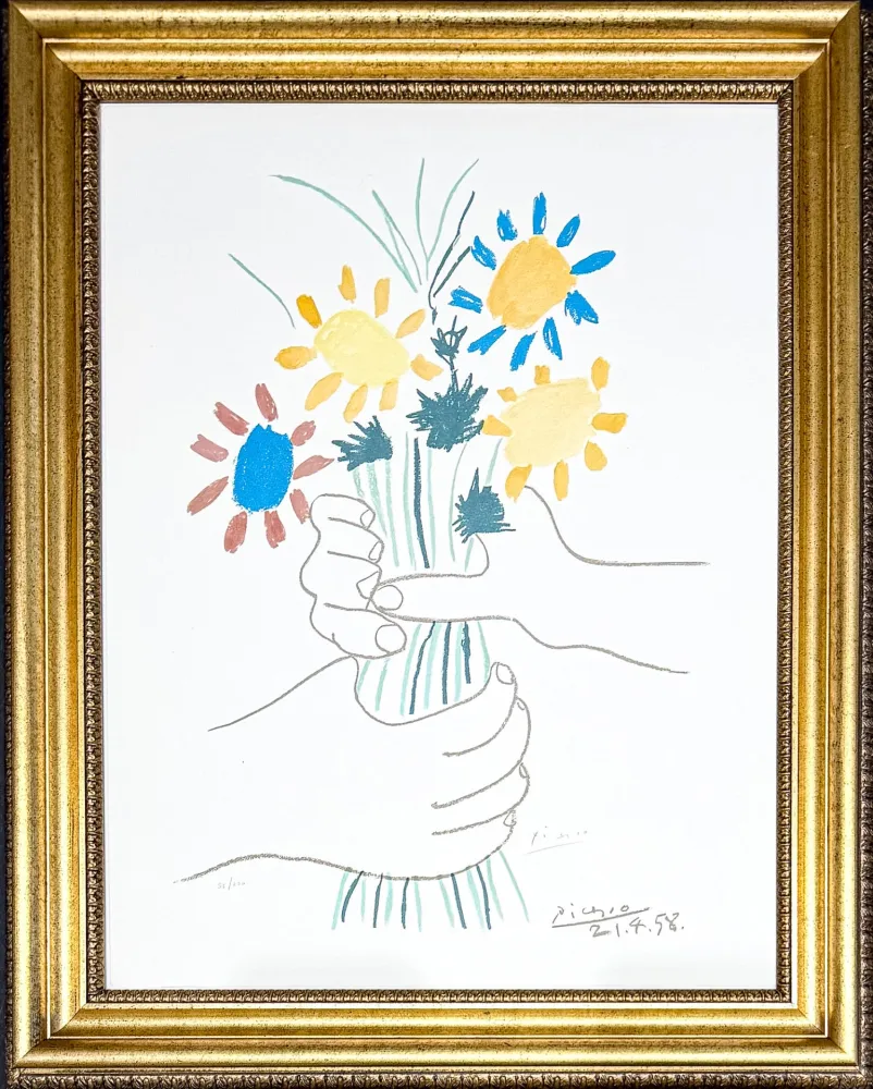 Литография Picasso - Bouquet de Fleurs