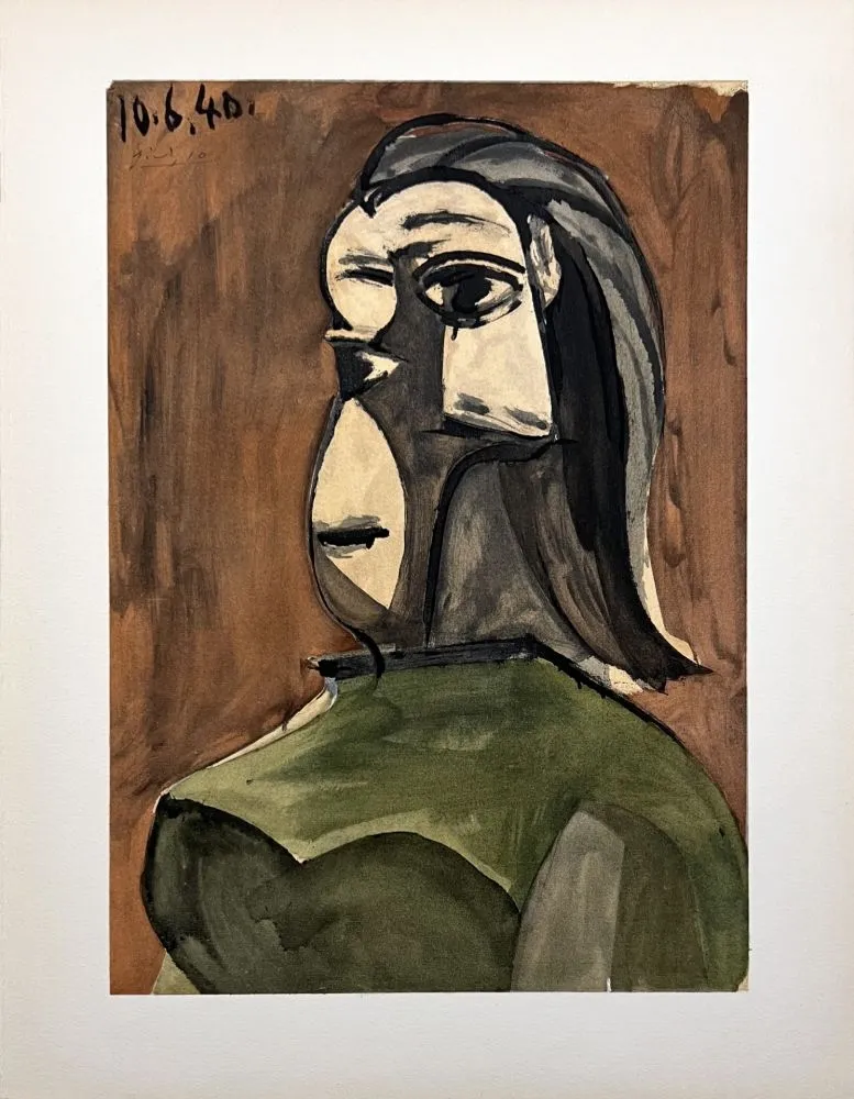 Трафарет Picasso - Buste de femme (DORA MAAR) 10.6.40.