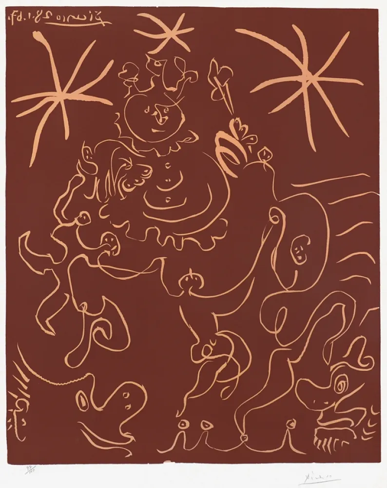 Линогравюра Picasso - Carnaval (Carnival), 1967