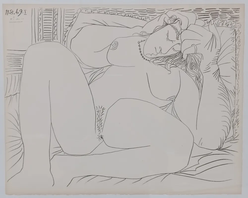 Литография Picasso - Couples and female nudes I