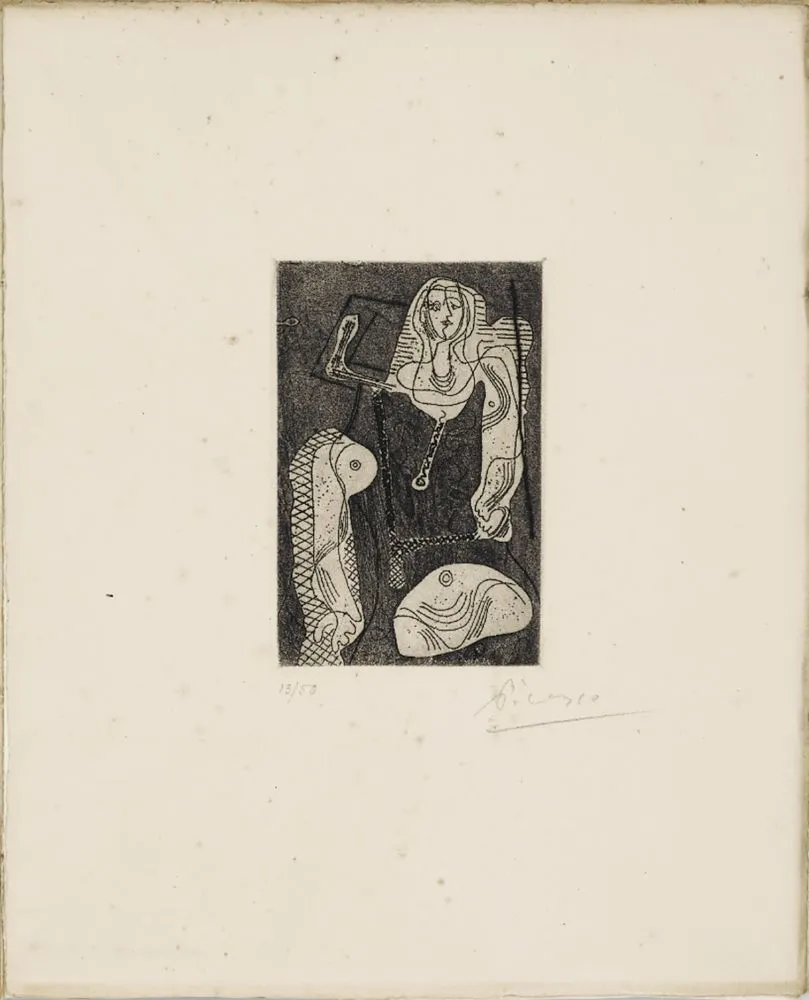 Офорт Picasso - C.Zervos. PICASSO ŒUVRES 1920-1926. 1/50 avec l'eau-forte originale signée (1926).
