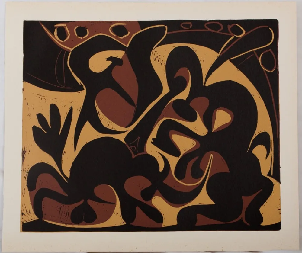 Линогравюра Picasso - Dans l'arène