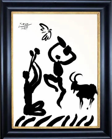 Литография Picasso - Danseur et musicien