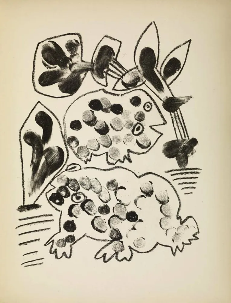Литография Picasso - De mémoir d'homme, , Planche II