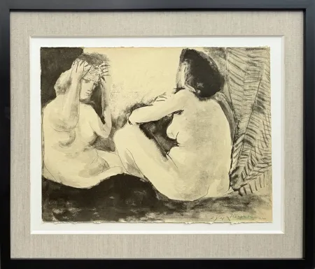 Литография Picasso - Deux femmes nues